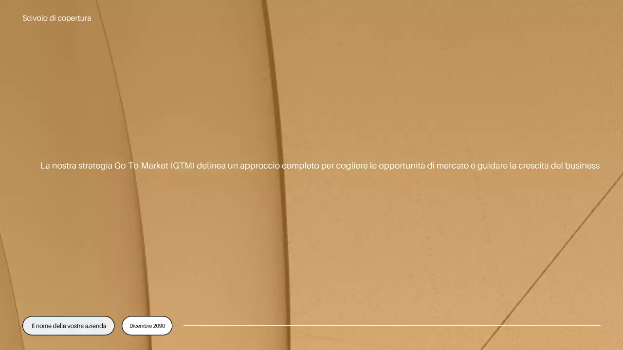 piano di mercato minimalista arancione