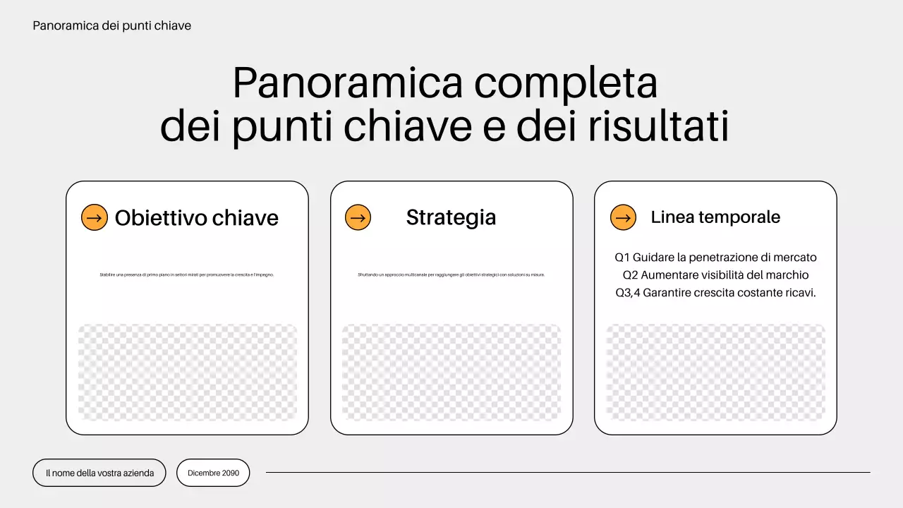 piano di mercato minimalista arancione
