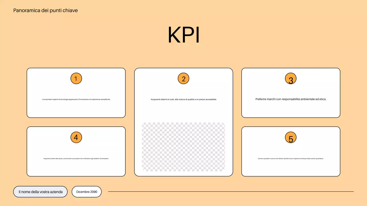 piano di mercato minimalista arancione