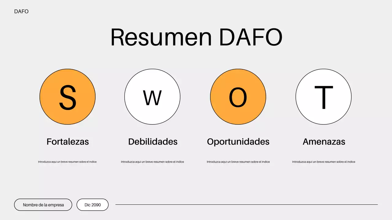 plan de comercialización minimalista naranja