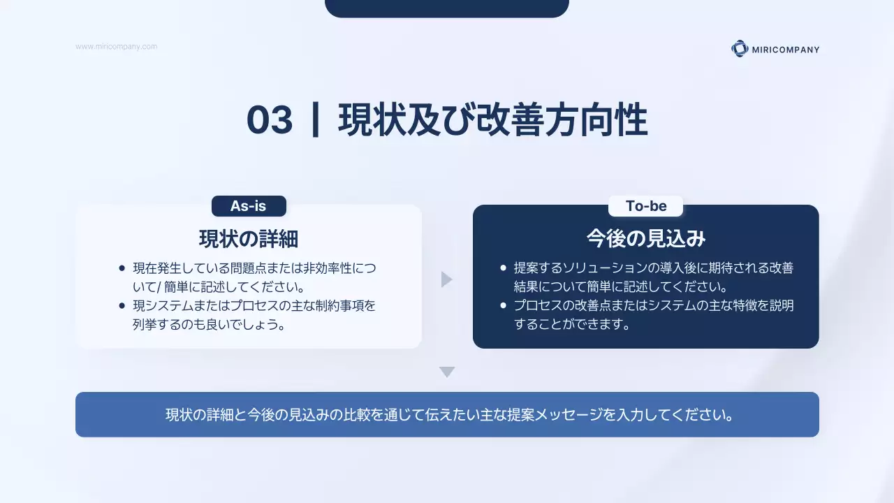 青 シンプル ビジネス 提案書 プレゼンテーション