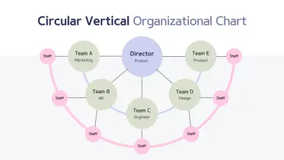 Blue Modern Organizational Chart Document Infographic