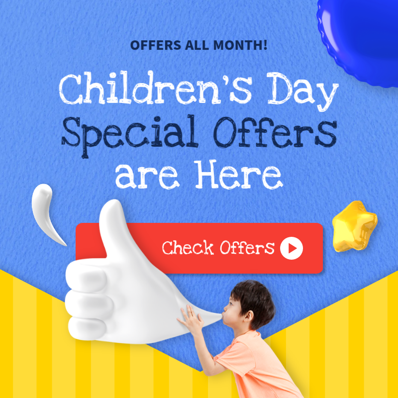 Red Simple Kids Promotion Instagram Post