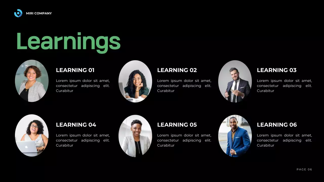 Black Modern Business Report Presentation