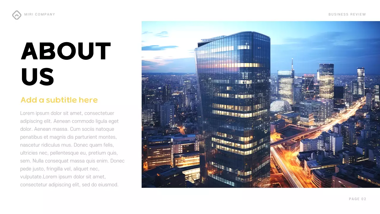 Colourful Modern Business Report Presentation