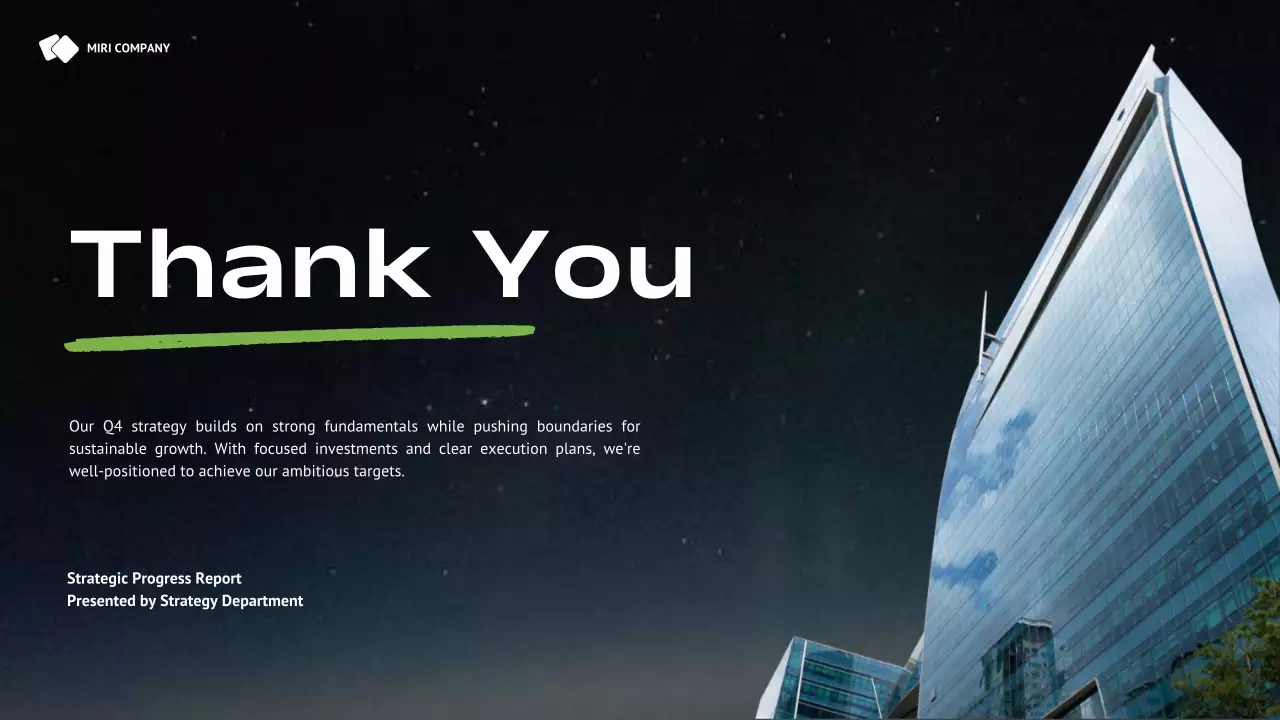 Black Modern Business Report Presentation