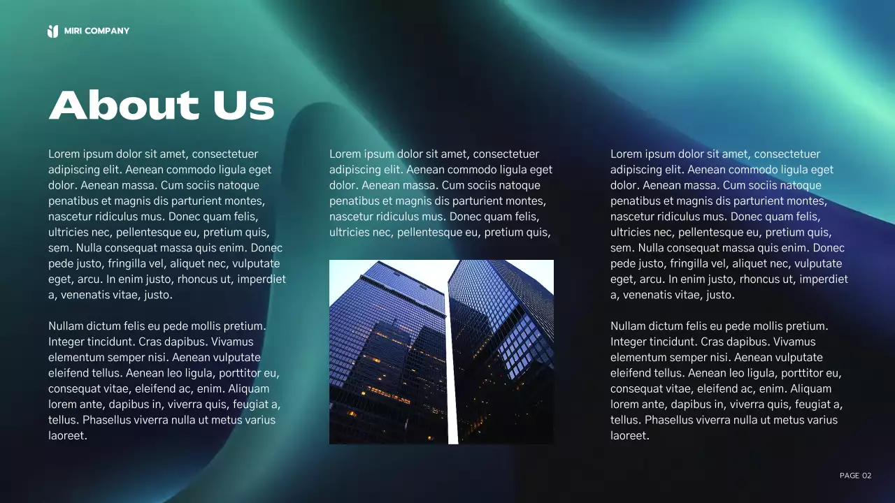 Blue Modern Business Report Presentation