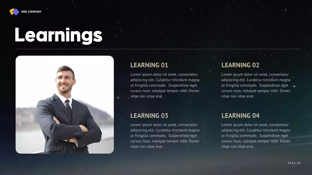 Black Modern Business Report Presentation