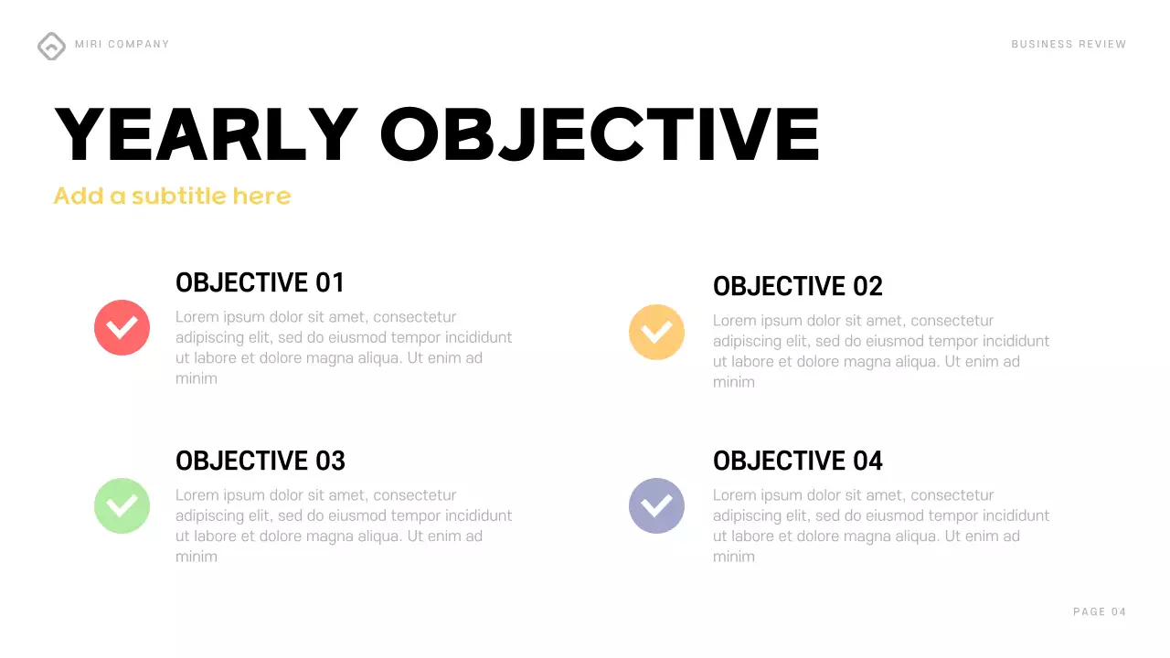 Colourful Modern Business Report Presentation