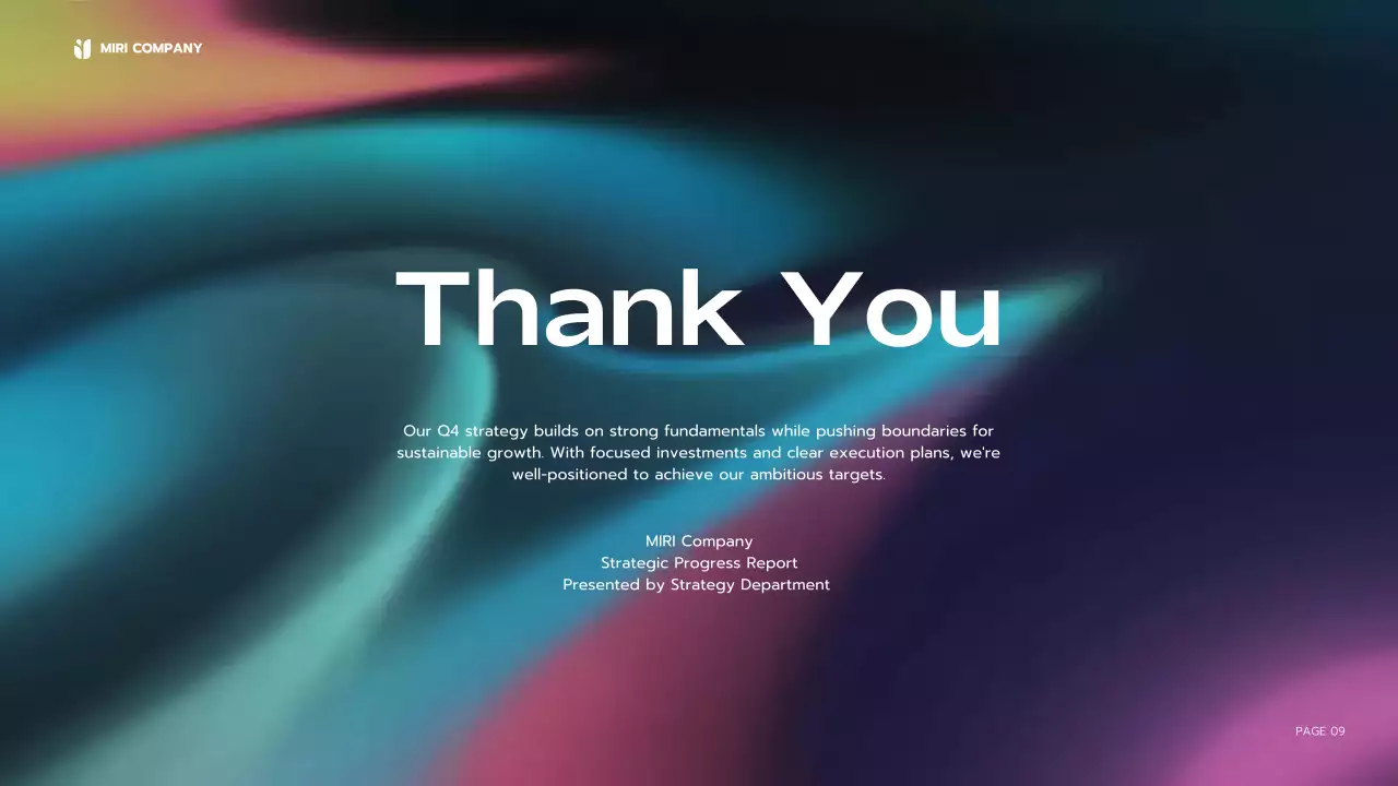 Blue Modern Business Report Presentation