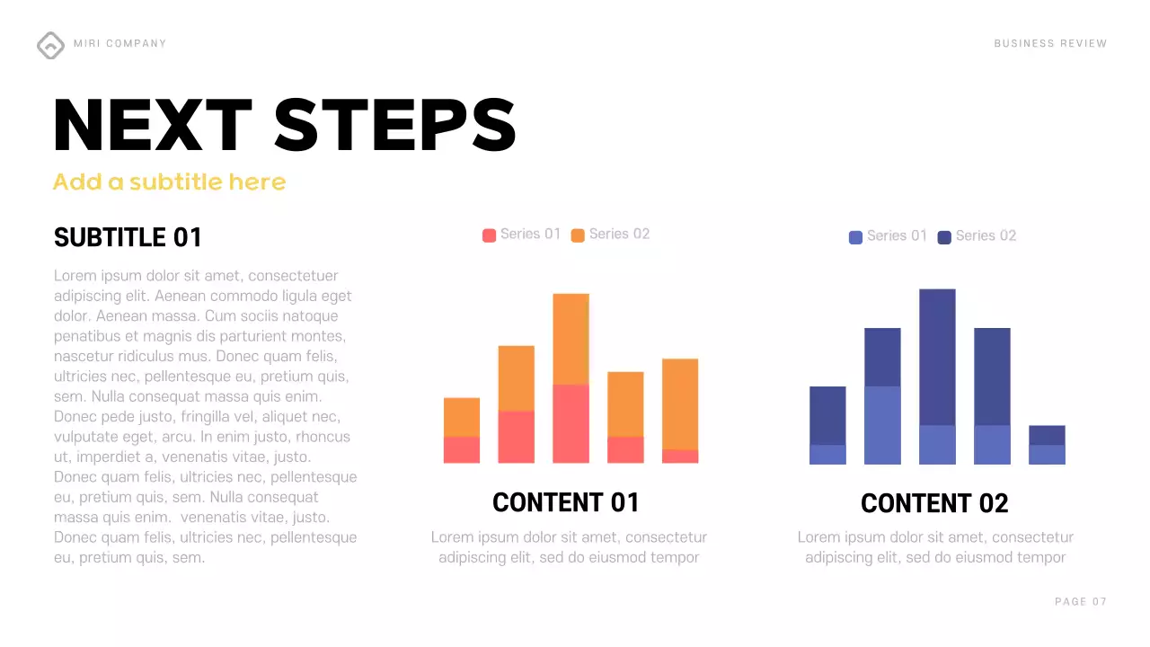Colourful Modern Business Report Presentation