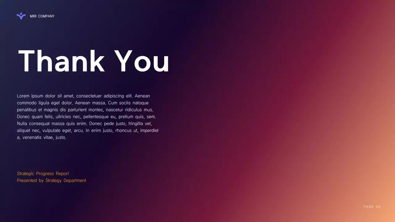 Navy Professional Business Report Presentation