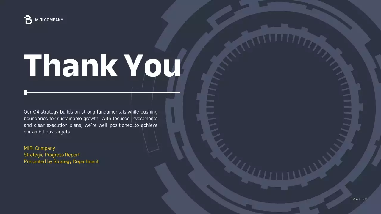 Blue Professional Business Report Presentation