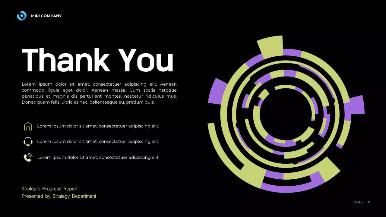 Black Modern Business Report Presentation