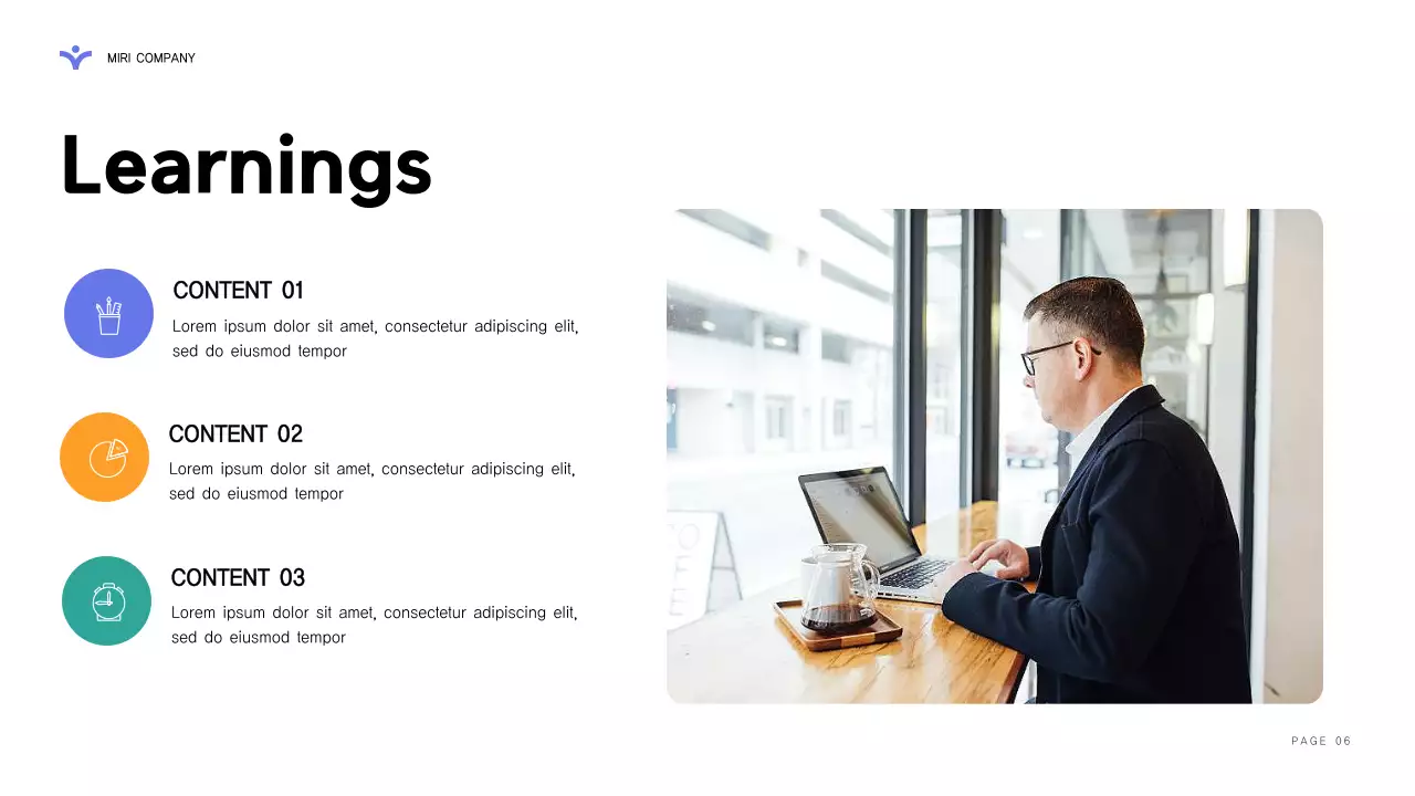 Navy Professional Business Report Presentation