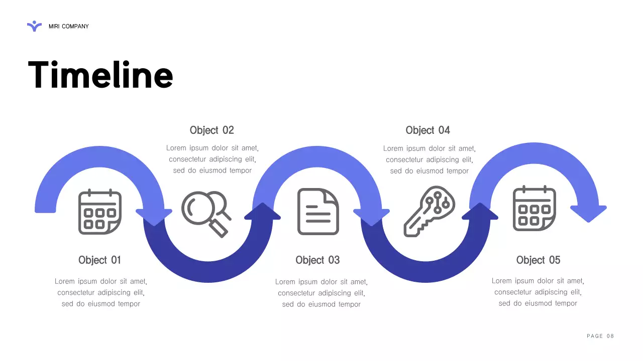 Navy Professional Business Report Presentation