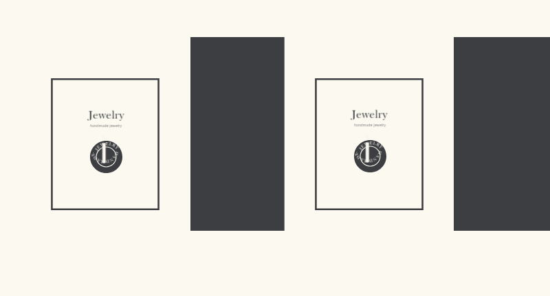 Toko Perhiasan Modern Hitam Krem