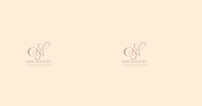 beige simple logo jewelry shop