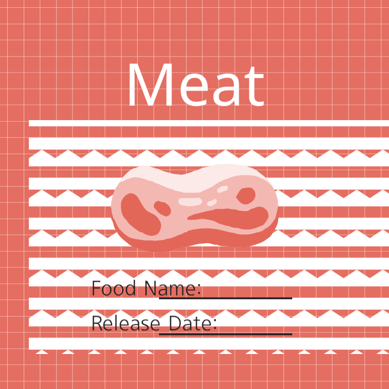 Spanduk Pengumuman Daging Minimal Merah