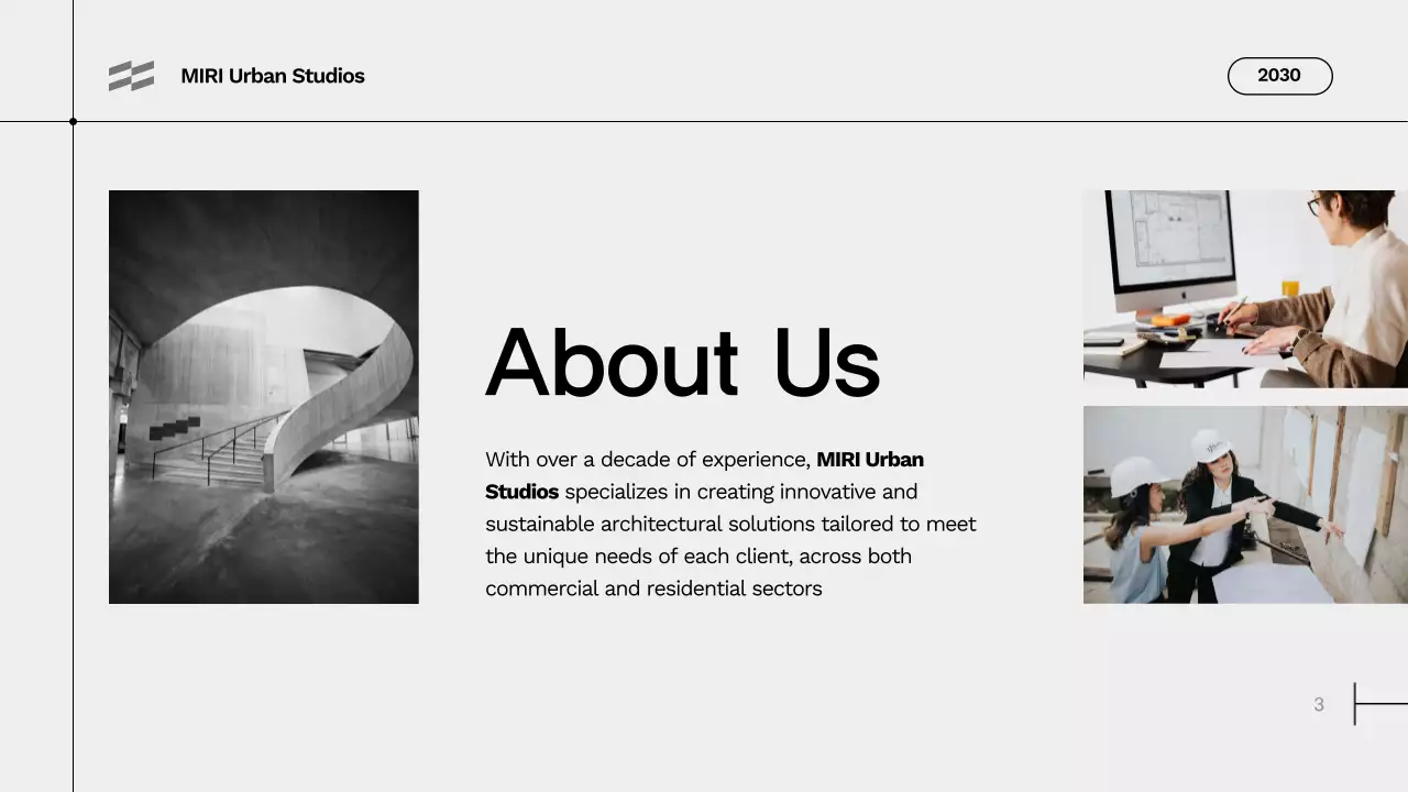 Black Minimal Architecture Portfolio Presentation