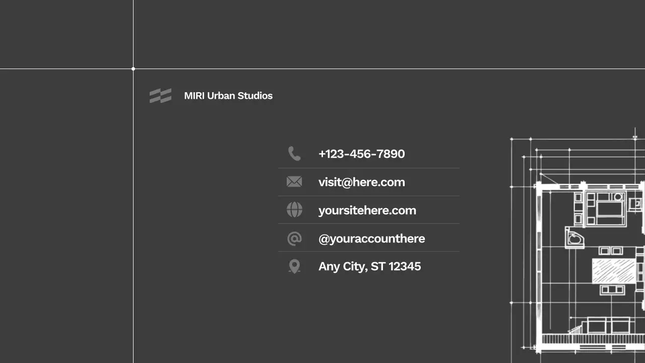 Black Minimal Architecture Portfolio Presentation