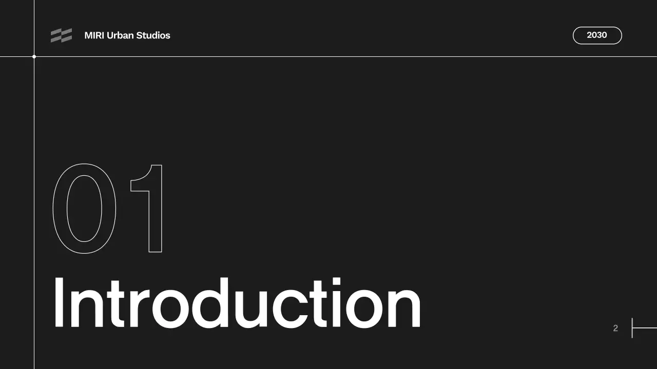 Black Minimal Architecture Portfolio Presentation