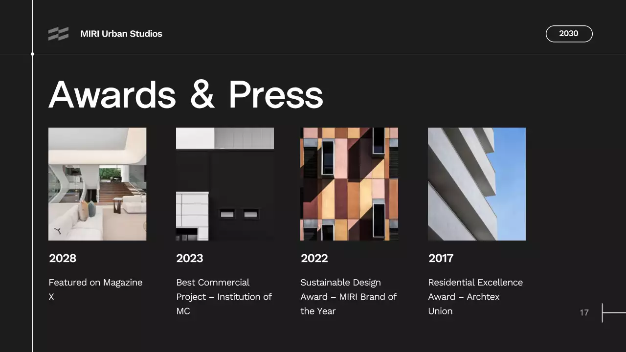 Black Minimal Architecture Portfolio Presentation