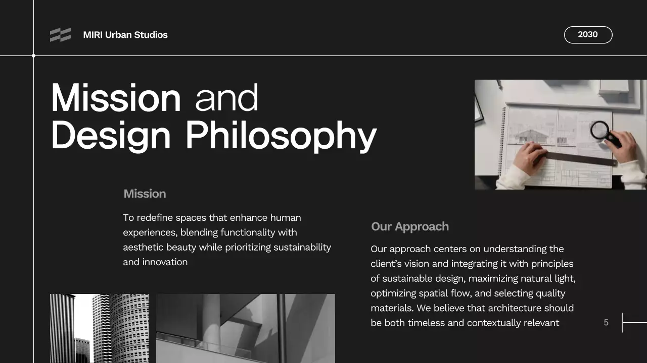 Black Minimal Architecture Portfolio Presentation