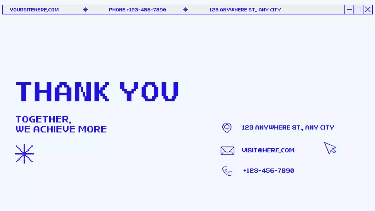 Blue Retro Monthly Report Document Presentation