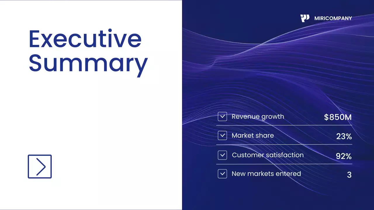 Blue Modern Business Report Presentation