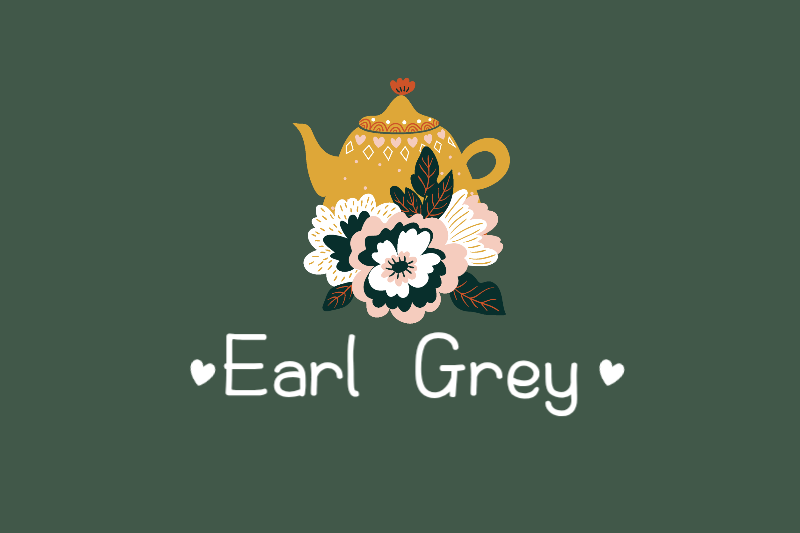 Banner de menu de chá verde vintage