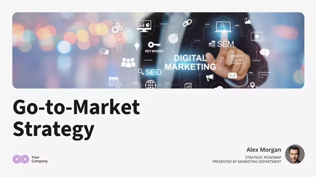 White Modern Marketing Plan Presentation