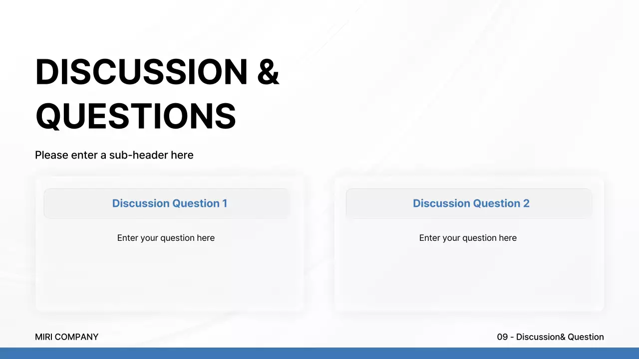 블루 프로페셔널 비즈니스 프레젠테이션