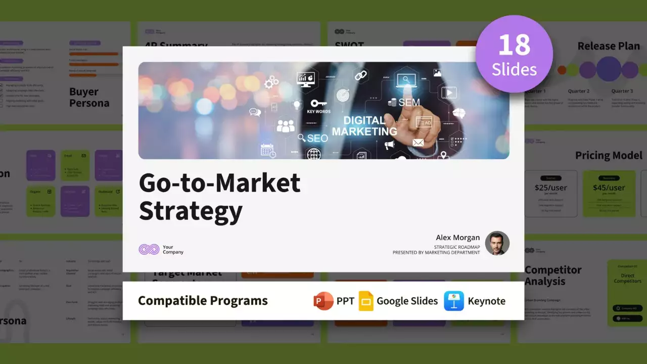 White Modern Marketing Plan Presentation