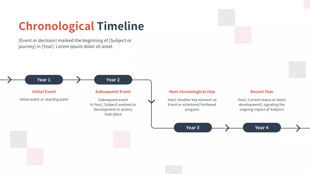 White Modern Timeline Infographics Collection Guide Presentation