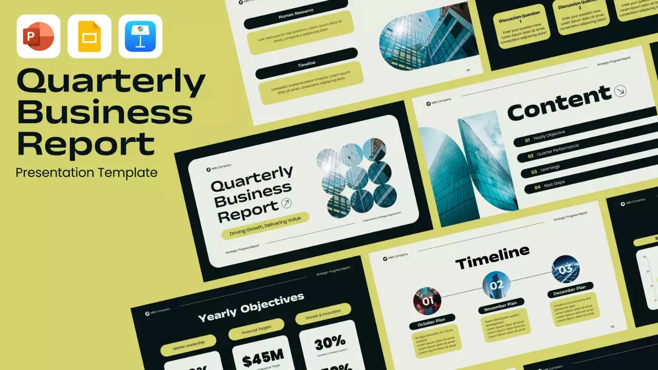 Beige Modern Business Report Presentation