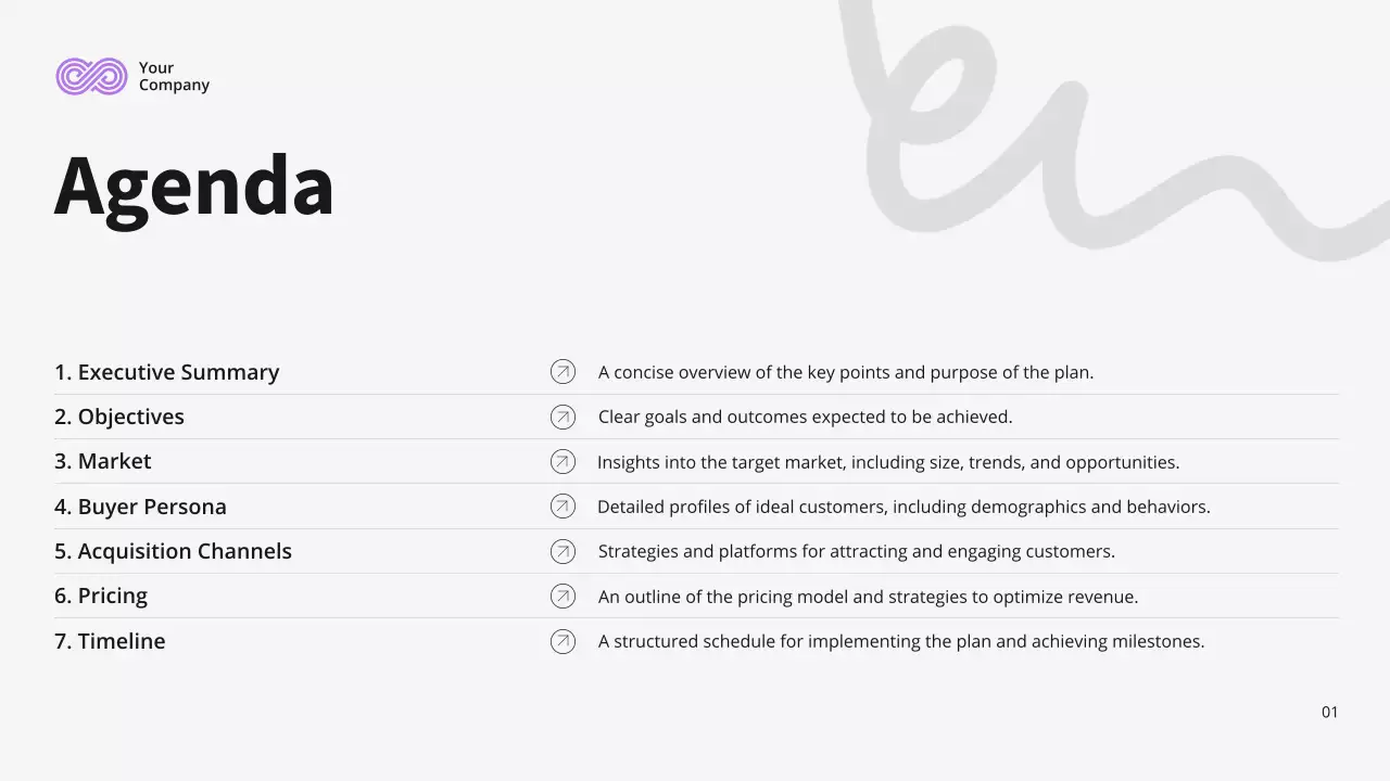 White Modern Marketing Plan Presentation