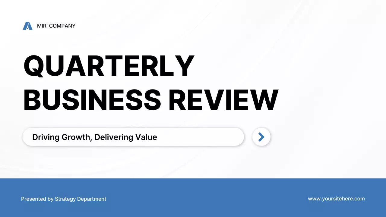 블루 프로페셔널 비즈니스 프레젠테이션