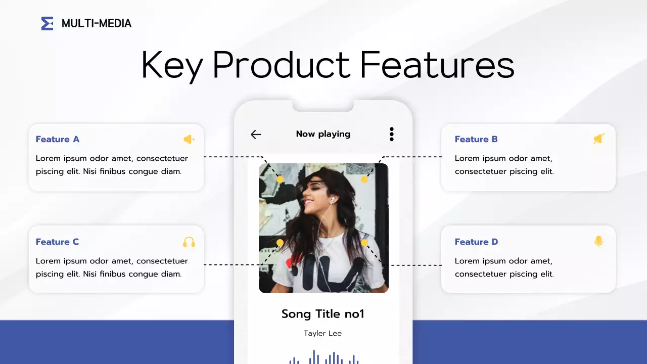 Yellow Modern Mobile Application Feature Presentation
