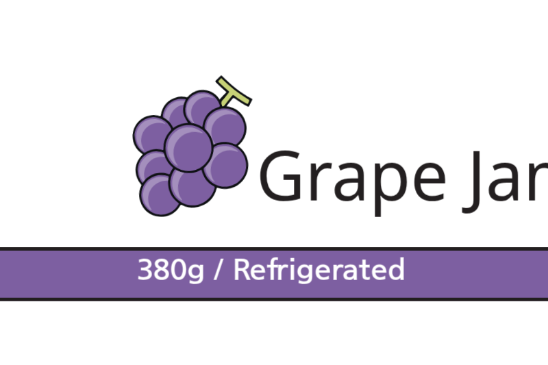 Purple Simple Jam Label Banner