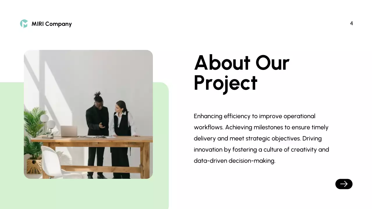 Light Green Modern Project Report Presentation