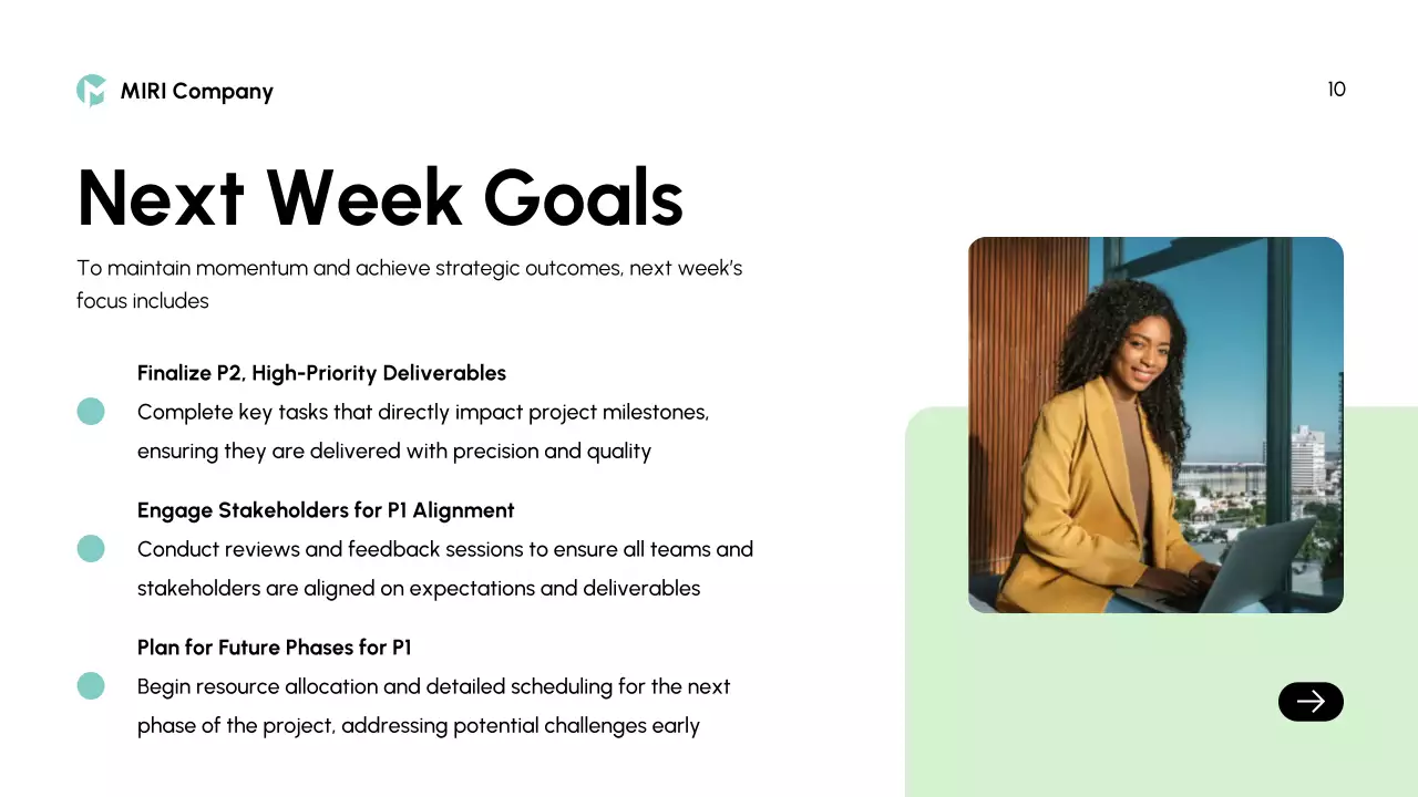 Light Green Modern Project Report Presentation