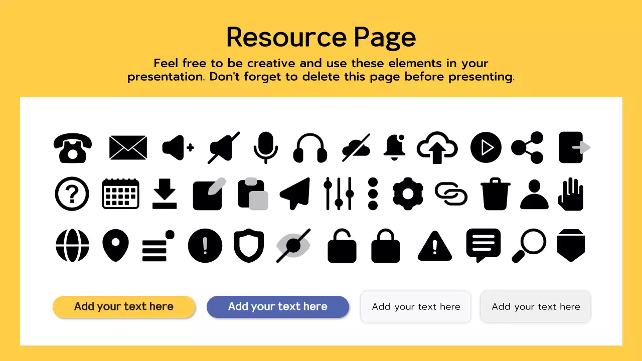 Yellow Modern Mobile Application Feature Presentation