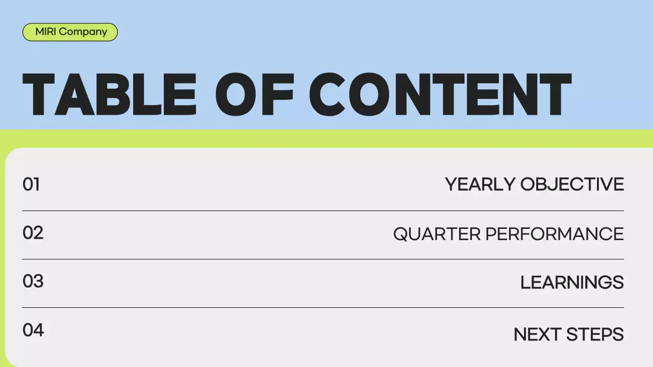 Blue Modern Business Report Presentation