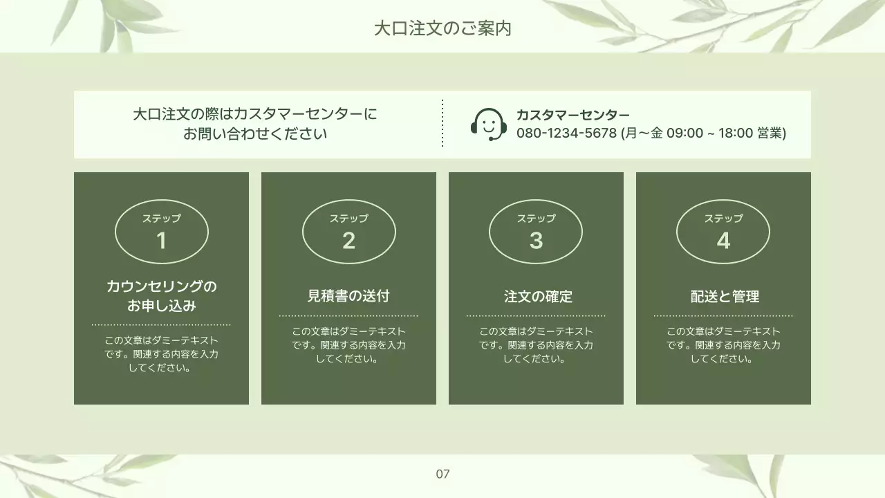 ミント ナチュラル 健康 プレゼンテーション