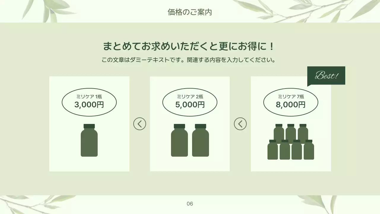 ミント ナチュラル 健康 プレゼンテーション