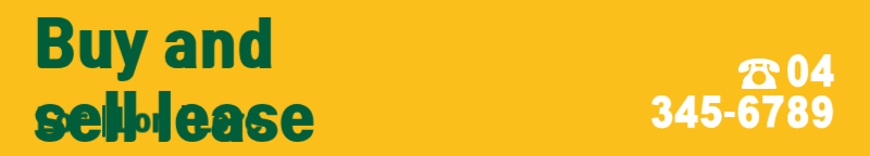 Banner de propaganda simples amarelo