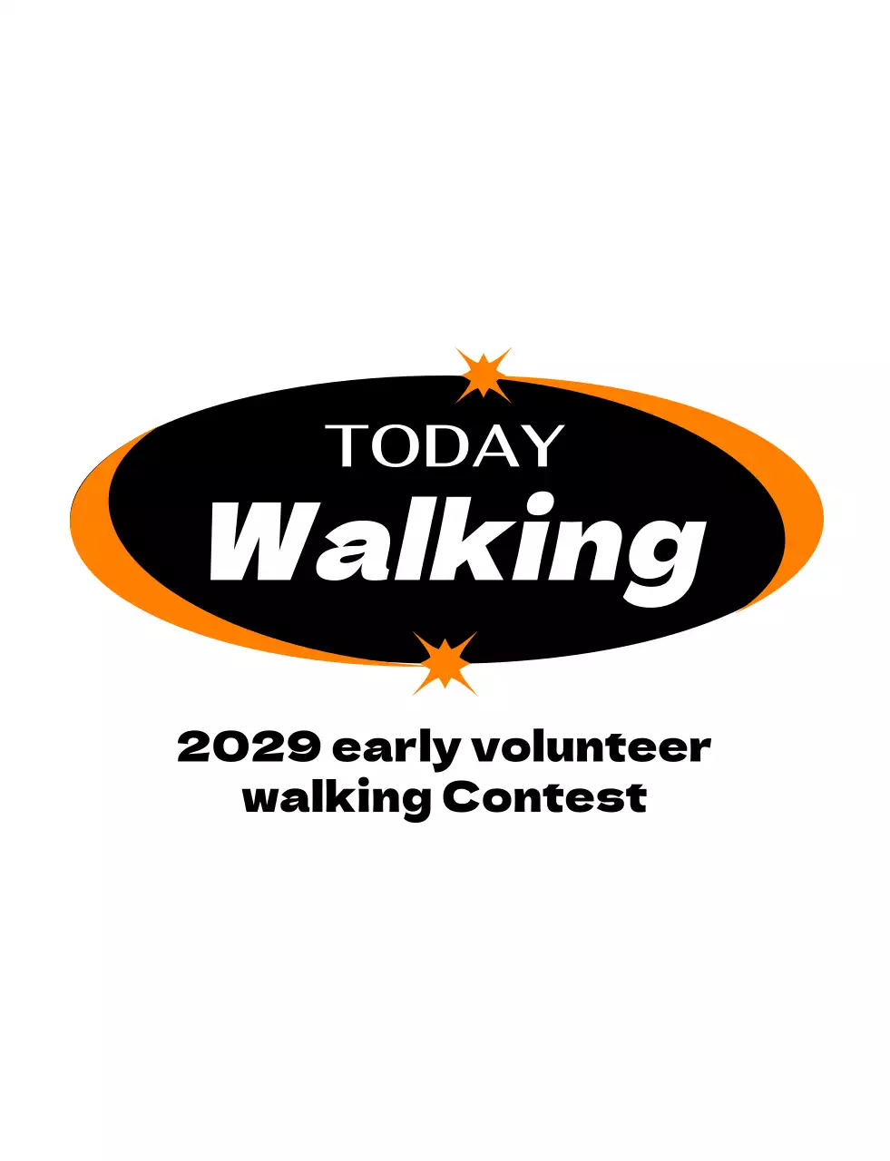 주황 심플 행사 안내