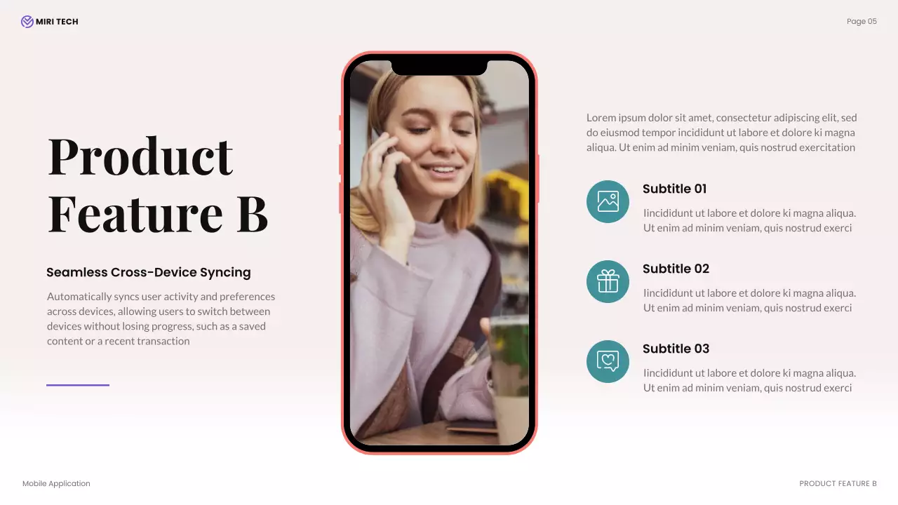Purple Modern Mobile Application Presentation