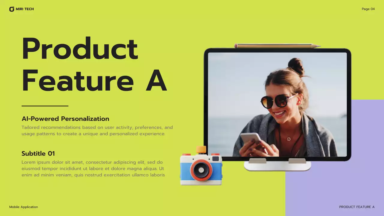 Purple Modern Mobile Application Presentation